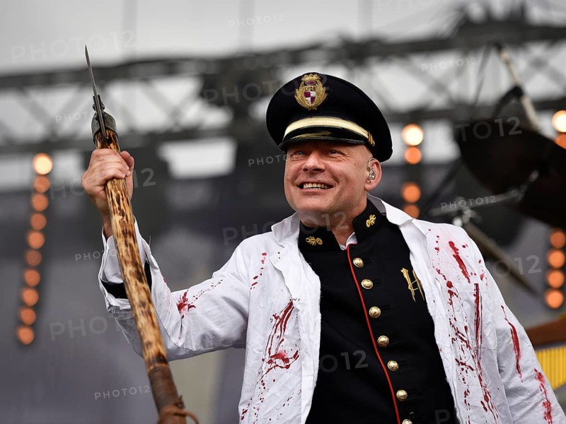 WROCLAW, POLAND - AUGUST 29, 2016: Arkadiusz Letkiewicz from band Hunter during festival wROCK for freedom