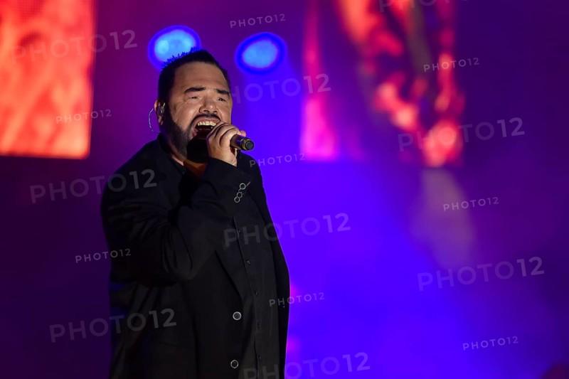 LUBIN, POLAND - JUNE 10, 2017: Concert 2 Unlimited during Cuprum Hits Festival. Vocalist Marian Gold