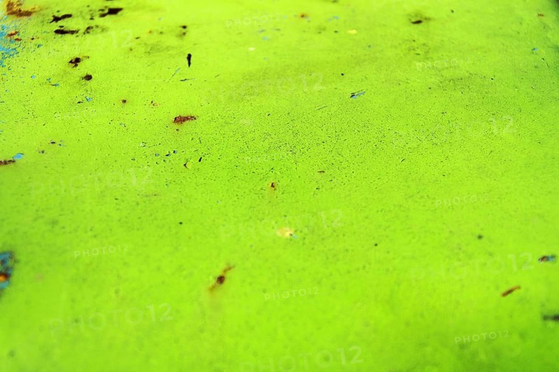 Green rusty metal background, Prague, Czech republic