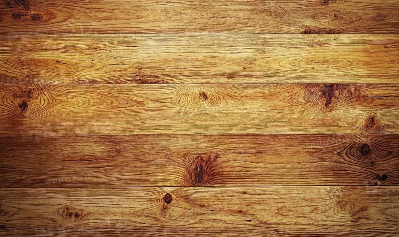 Smooth wood planks displaying natural grain patterns and light brown hues. AI generated