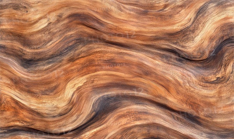 A wooden surface with a wavy texture. The painting has a warm, earthy tone that gives it a natural, organic feel. The brushstrokes are visible, adding to the sense of texture and depth AI generated
