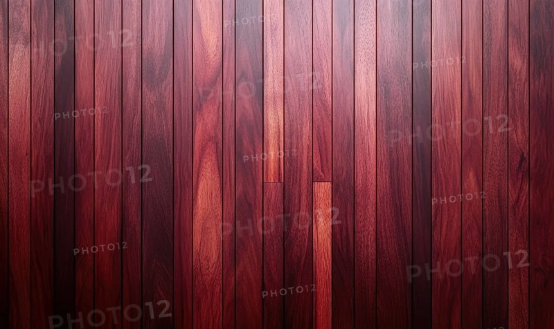 Vertical wooden planks with a reddish-brown color and natural texture AI generated