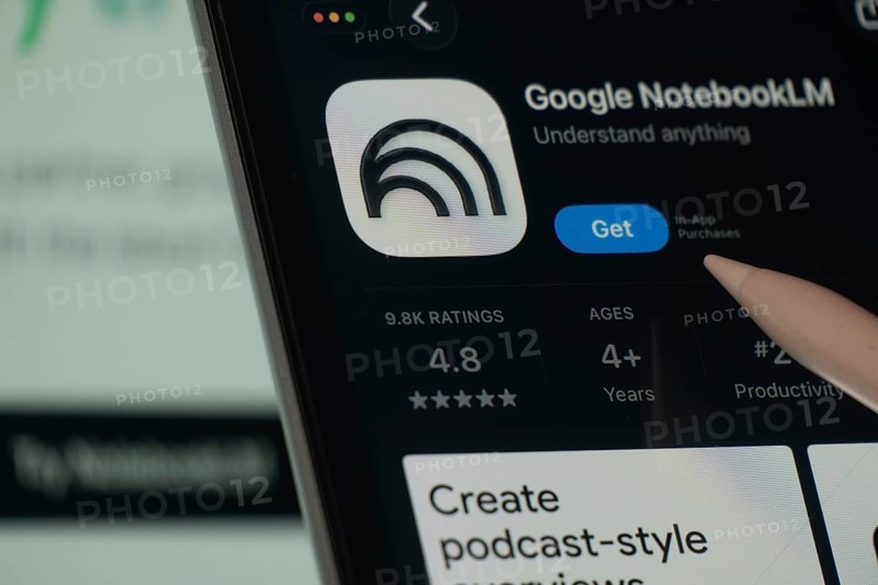 Dhaka, Bangladesh- 24 Oct 2025: A iPad screen displaying the Google NotebookLM app on App store
