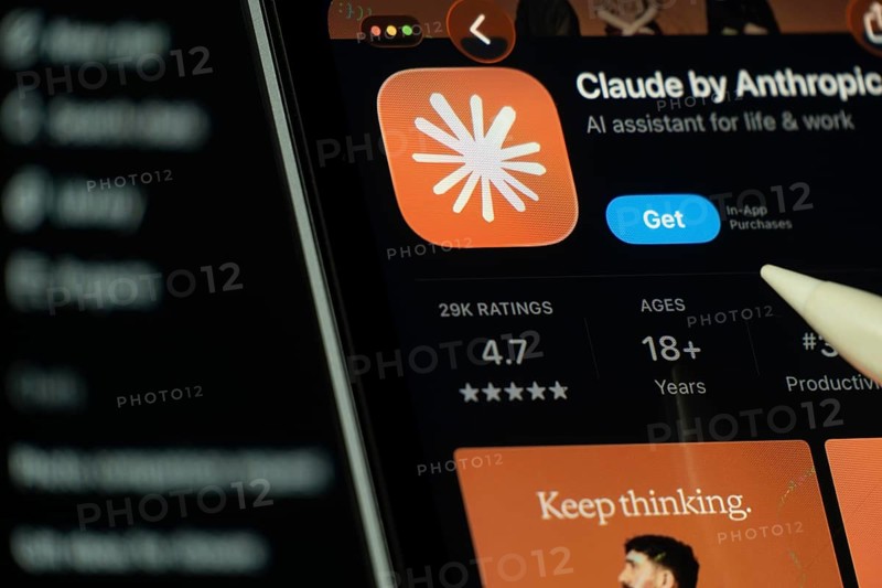 Dhaka, Bangladesh- 24 Oct 2025: A iPad screen displaying the Claude by Anthropic app on App store