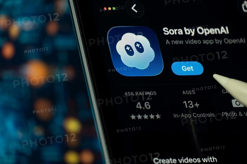 Dhaka, Bangladesh- 24 Oct 2025: A iPad screen displaying the Sora by OpneAI app on App store