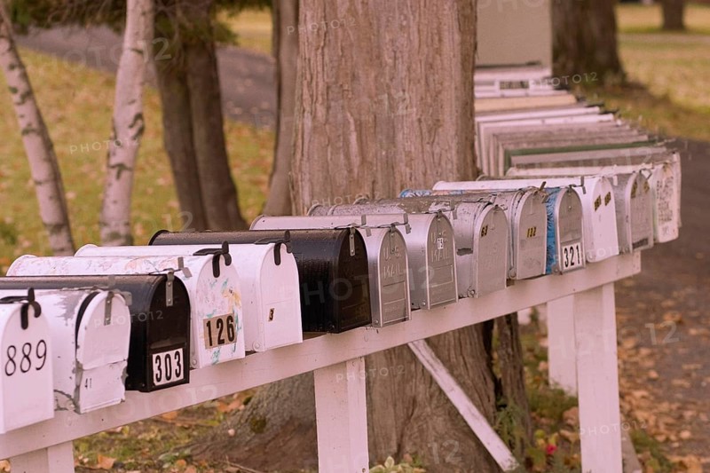 Mailboxes in North Hero, VT. Lake Champlaine Islands