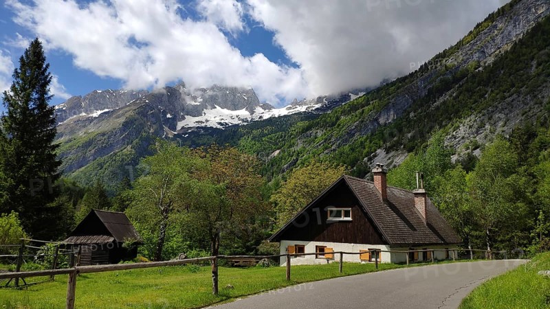 Traditional house, Triglav National Park, Slovenia