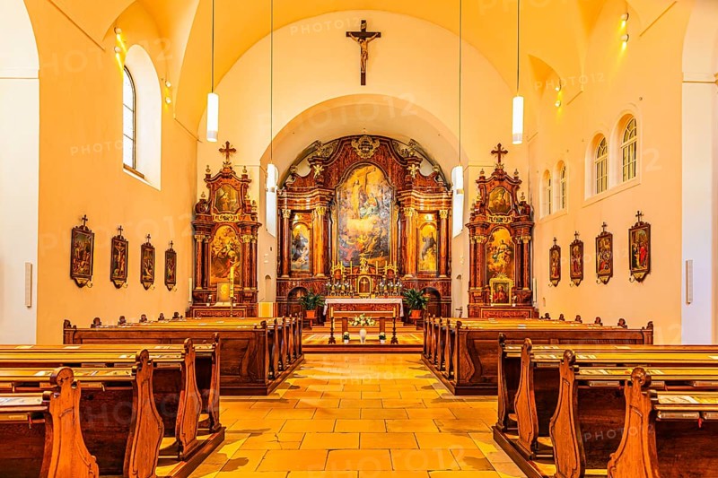 St. Michael's Church with the main altar, Michaeler Platz, near the Hofburg Imperial Palace, Vienna, Austria