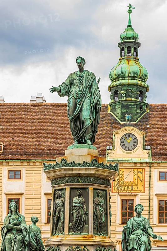 Monument of Emperor Francis I in the Hofburg Imperial Palace, Vienna, Austria
