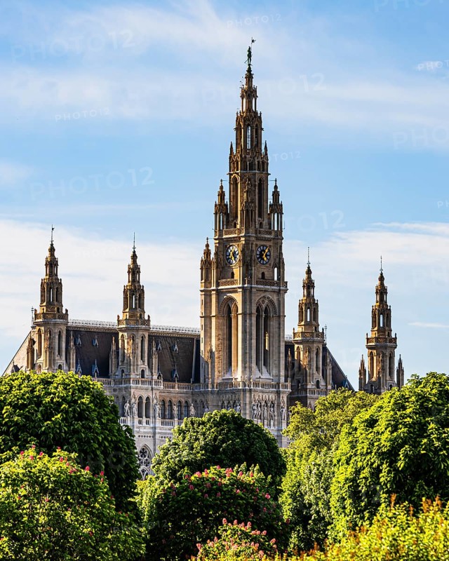 The town hall with its neo-gothic façade, Vienna, Austria