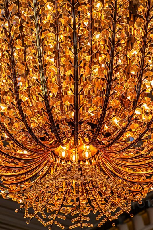 Chandelier at the Vienna State Opera, Vienna, Austria