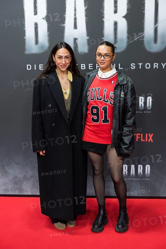 Melissa Khalaj and Taneshia Abt at the premiere of the Netflix film Babo at the Astor Film Lounge Berlin on 24.10.2025