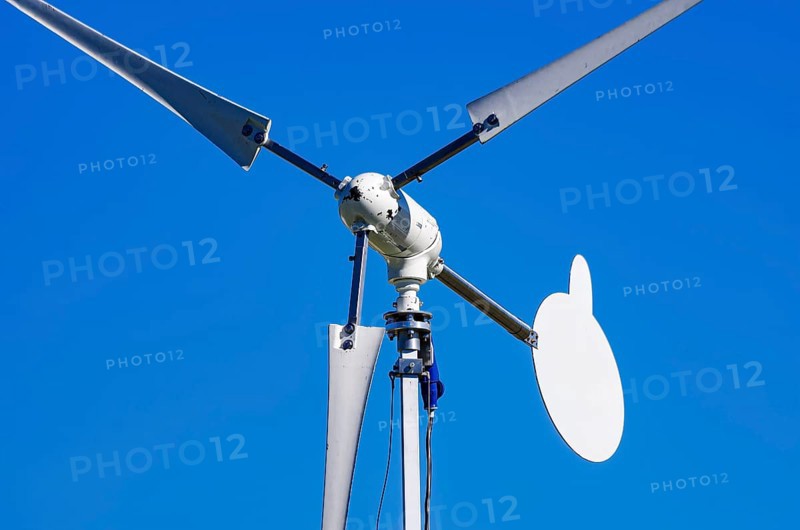 A wind generator, including a small wind turbine or small wind turbine (KWEA) with an unmarked wind vane