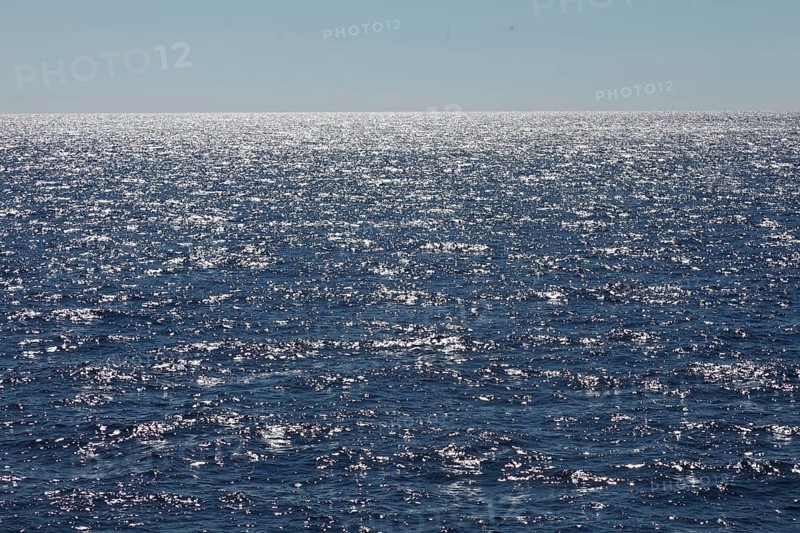 Aegean Sea in sparkling sunlight, Cyclades, Greece