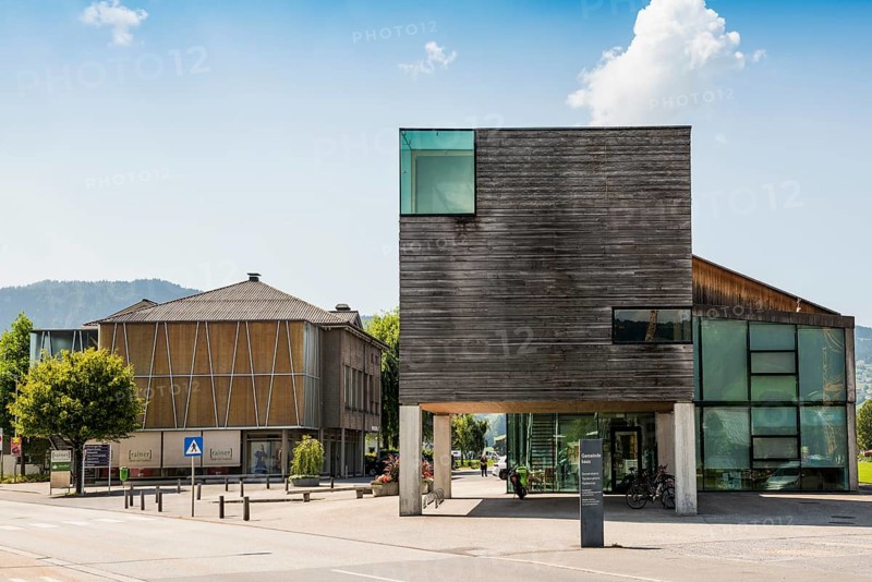Architecture with wood, Andelsbuch, Bregenzerwald, Vorarlberg, Alps, Austria