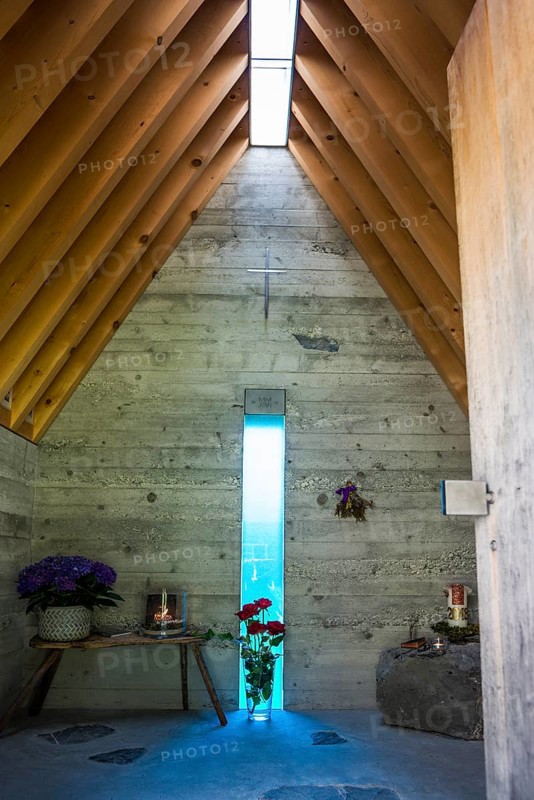 Modern chapel, Alm Enge, Hirschau, Kanisfluh, Bregenzerwald, Vorarlberg, Alps, Austria
