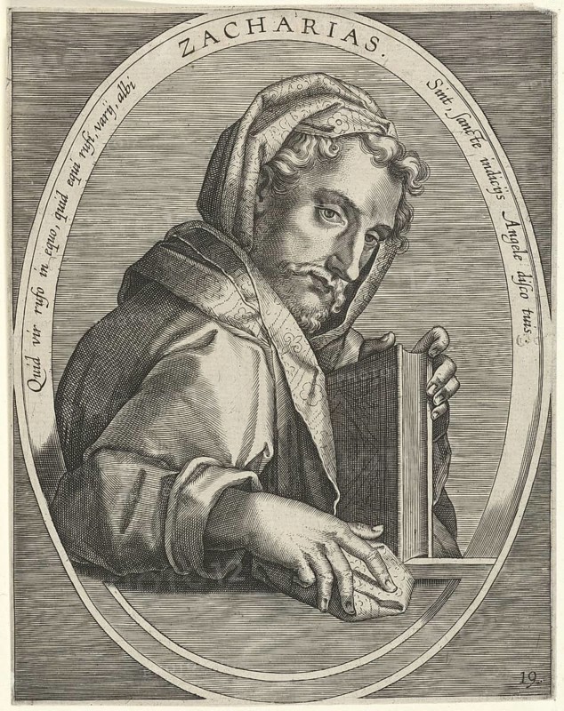 Zechariah, Zechariah, or Zechariah, Zacharia, or Zechariah, a biblical prophet. The book in Tanach in Hebrew named after him was written after the Babylonian exile and belongs to the Book of Twelve Prophets, around 520 BC, reproduction from a 19th-century model. Authentic, file restored for optimal use, exact date of original unknown