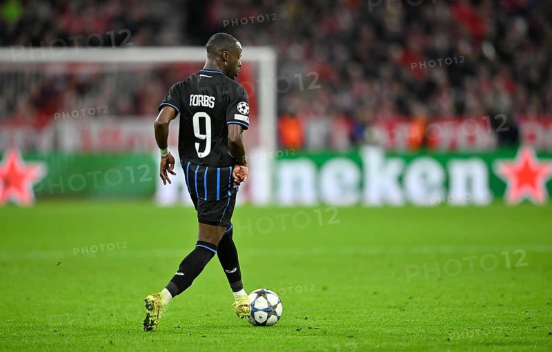 Carlos Forbs Club Brugge FC Brugge (09) Champions League ball action, Allianz Arena, Munich, Bayern, Germany