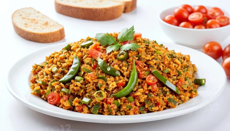 This flavorful upma is a popular South Indian breakfast or snack, perfect for a quick and tasty meal, AI generated