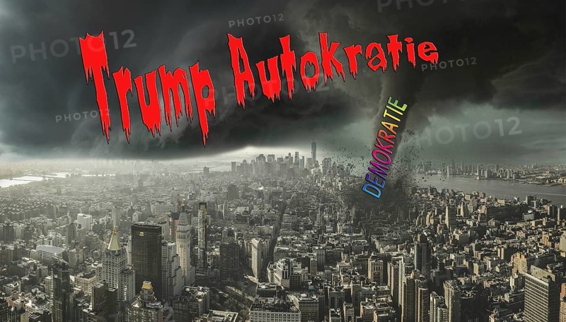 Symbolic image, USA, democracy in storm, freedom, individuality, social groups, humanity, press freedom, journalism, journalists, politics, dissenters, fundamental and civil rights, constitution, autocracy as a new form of government, freedom of opinion, future, security, dictatorship, oppression, arbitrariness, open life, impact on Germany, Europe, world