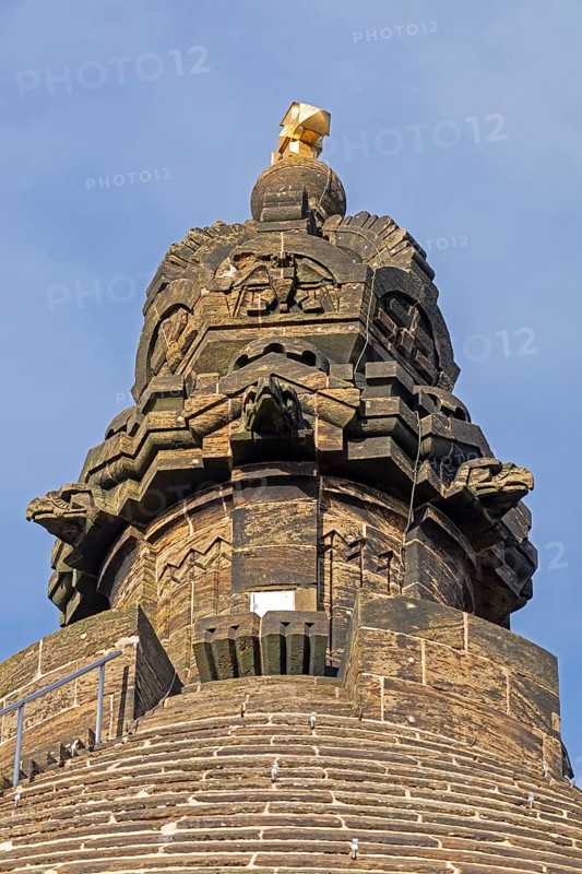 Detail, lace, Kaiser Wilhelm Memorial, Porta Westfalica, North Rhine-Westphalia, Germany