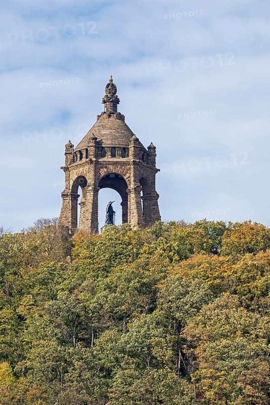 Kaiser-Wilhelm-Denkmal, Wald, Porta Westfalica, North Rhine-Westphalia, Germany