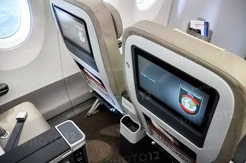 Flight readiness of the Federal Government Airbus A350 Federal Chancellor Premium Economyclass