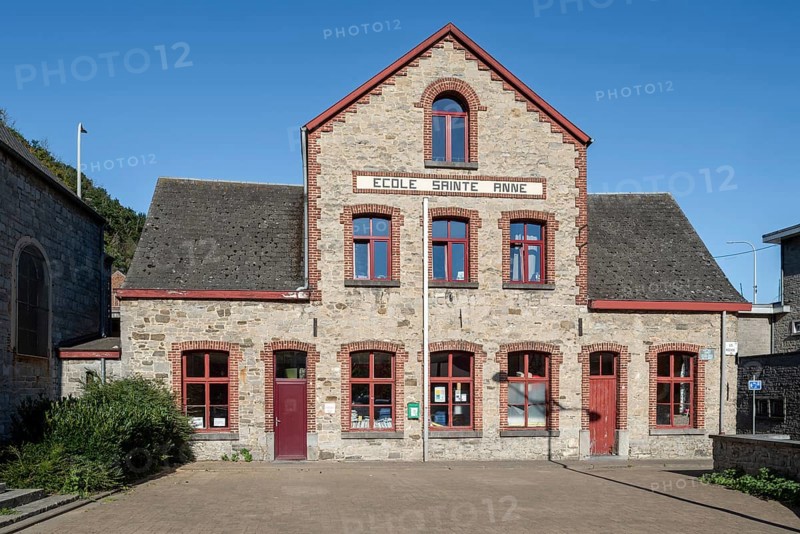 École Sainte-Anne, Saint Anne primary school and kindergarten in the town Hastière, province of Namur, Wallonia, Belgium