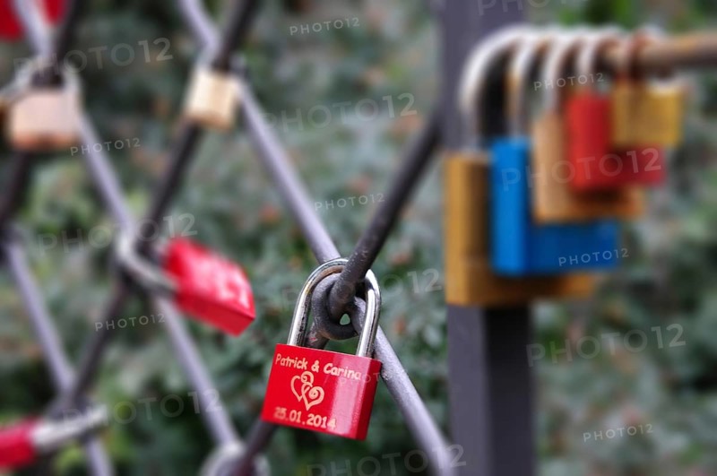 Padlocks as a symbol of loyalty and love, Germany