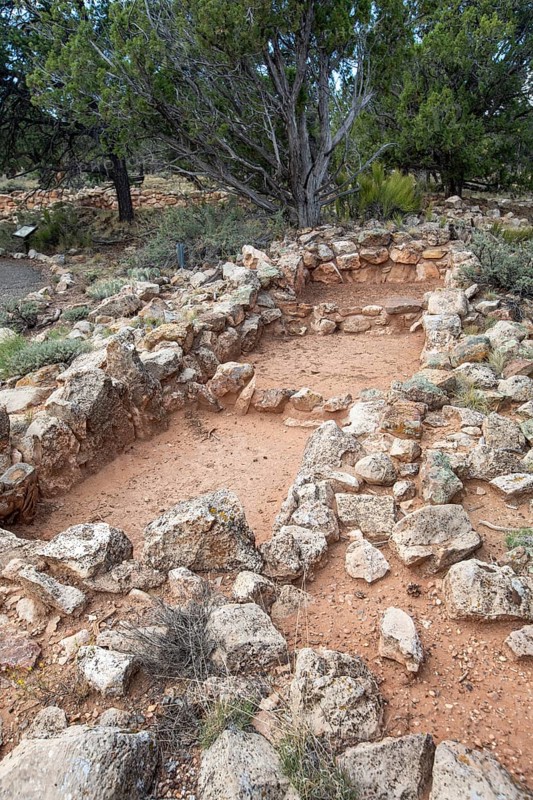 Grand Canyon National Park, Arizona - The Tusayan Ruin on the Grand Canyon's south rim. Part of the Pueblo II culture, the ruin dates to about 1185