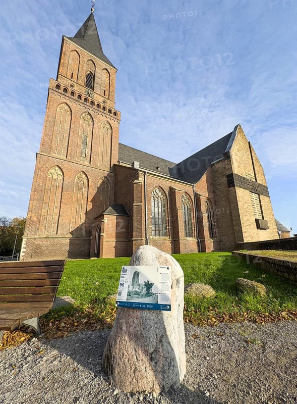 St. Martini Catholic Church in Emmerich on the banks of the Rhine, Emmerich, Lower Rhine, North Rhine-Westphalia, Germany, destroyed in 1944 and later rebuilt