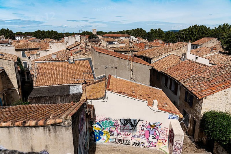 Panorama, Grafitti, Disney, Minniemaus and Donald, Arles, France