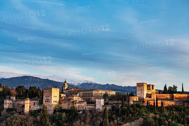 View of Alhambra, Granada, Andalucia, Spain