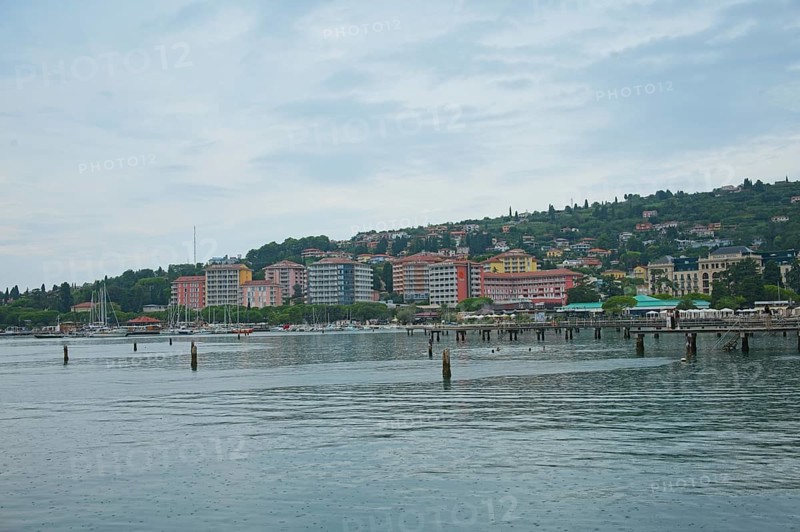 View of Portoroz, Adriatic Sea, Mediterranean Sea, Portoroz, Istria, Slovenia