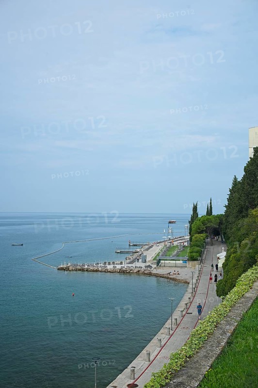 Coast near Portoroz, Adriatic Sea, Portoroz, Istria, Slovenia