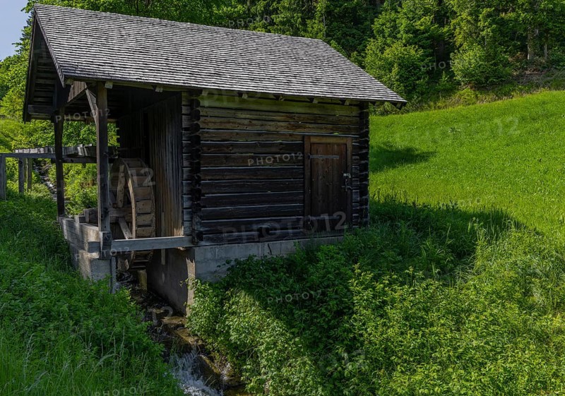 Landscape, Old Mill, Waterwheel, Goldegg, Salzburg