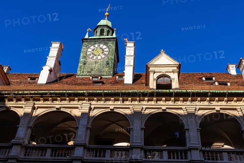 Uhrturm am Landhaus, Graz, Styria, Austria