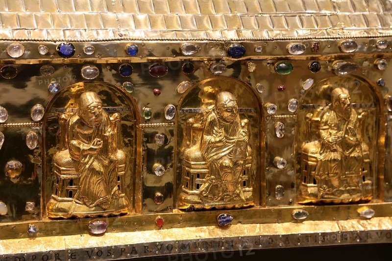 Godehard Shrine, Hildesheim Cathedral or High Cathedral Church of St. Mary's Ascension in pre-Romanesque style, Cathedral of the Roman Catholic Diocese of Hildesheim, UNESCO World Heritage Site, Hildesheim, Lower Saxony, Germany