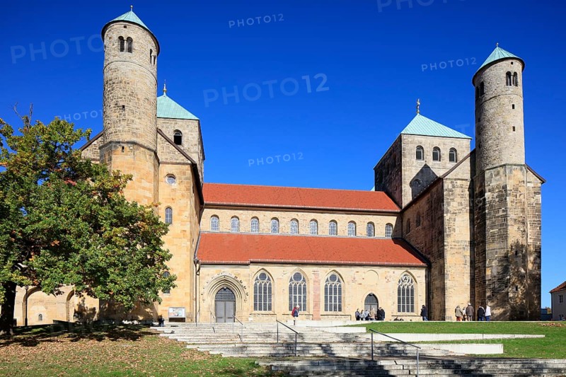 Michaelis Church or St. Michaelis, Ottonian church in pre-Romanesque or early Romanesque style, UNESCO World Heritage Site, Hildesheim, Lower Saxony, Germany