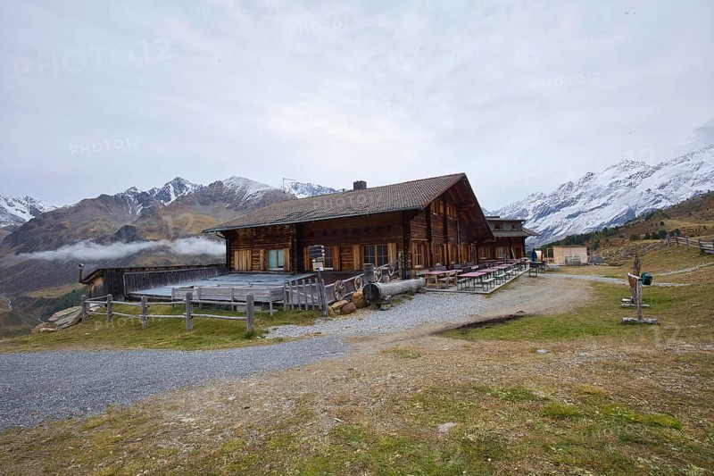 The Maseben mountain hut is located at an altitude of 2267 meters in the Vinschgau Mountains in Italy