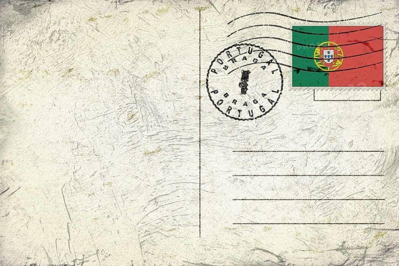 Portugal Braga Round Seal Map Design