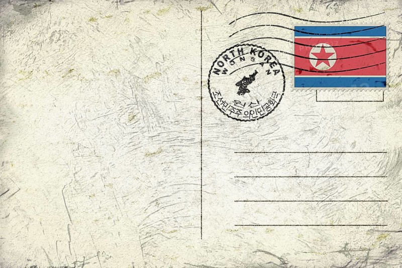 North Korea Wonsan Round Seal Map Design