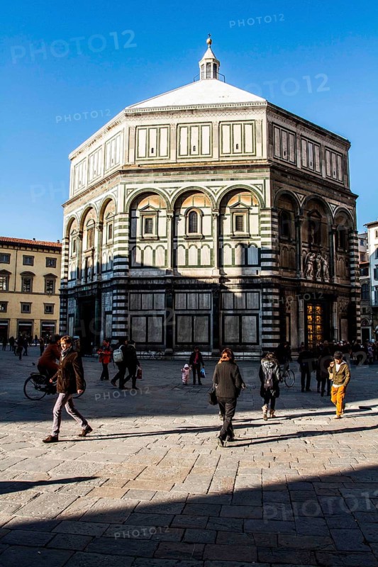 Florence Baptistry (Battistero di San Giovanni). Florence, Province of Florence, Italy. 19.12.2012