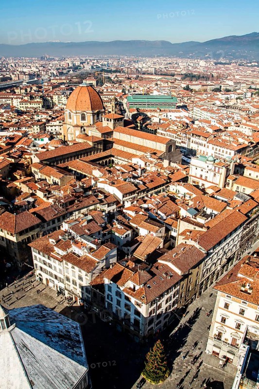 City of Florence viewed from Giotto's Campanile. Florence, Province of Florence, Italy