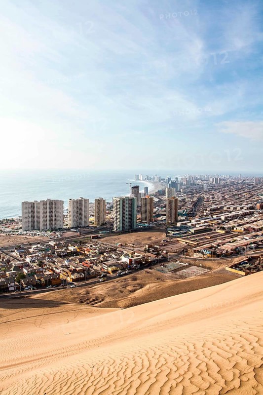 City of Iquique viewed from Cerro Dragon. Iquique, Tarapaca Region, Chile. 19.11.15