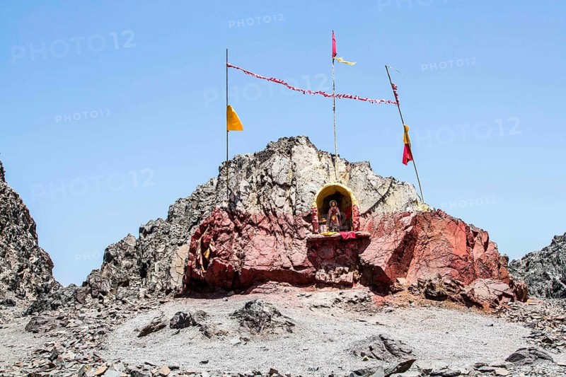 Religious site at Los Verdes Beach (Playa los Verdes). Iquique, Tarapaca Region, Chile. 19.11.15