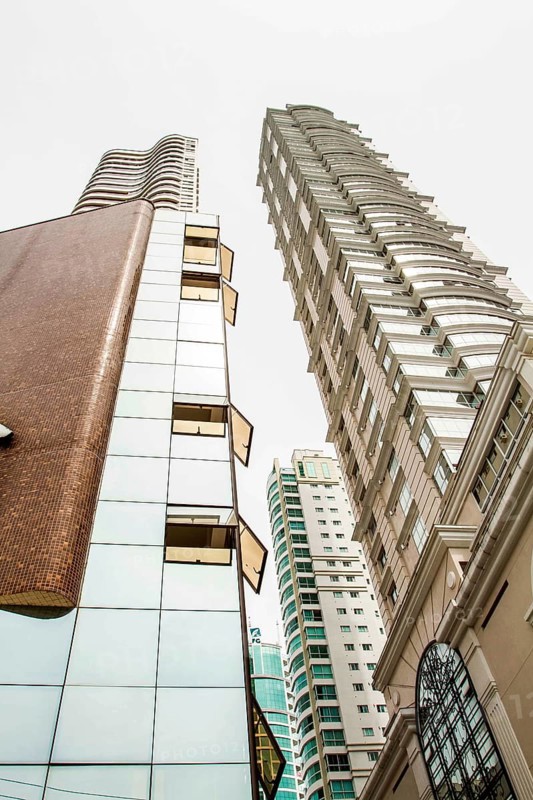 The Millennium Palace is the highest building in Brazil, with 46 floors and 177 meters high. It is the building at the right in the picture. Balneario Camboriu, Santa Catarina, Brazil. 09.03.16