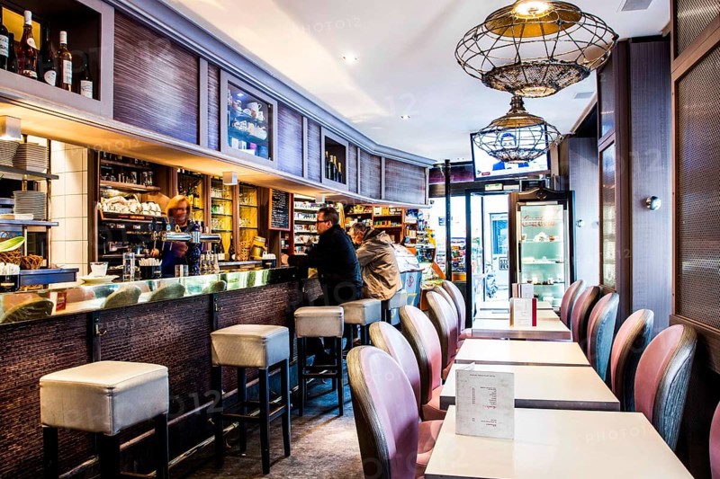 Interior of a cafe close to Pont Neuf. Paris, France. 01.01.13
