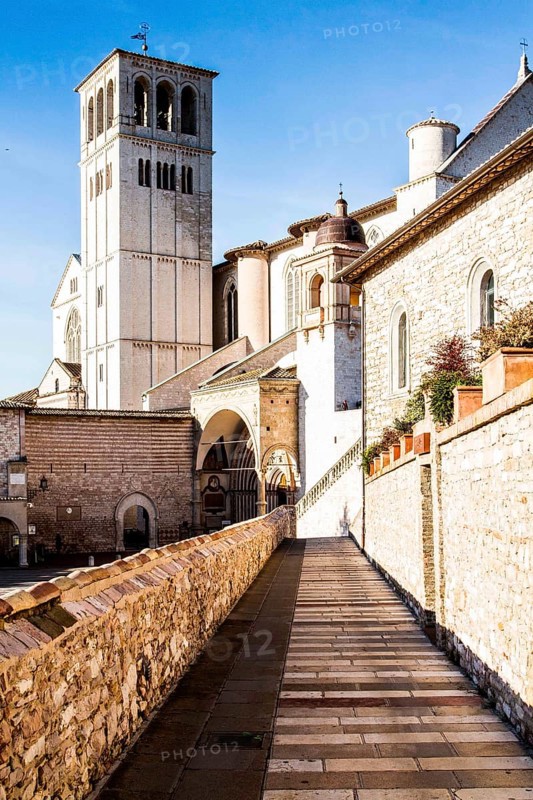 Basilica of San Francesco d'Assisi. Assisi, Province of Perugia, Italy. 22.12.2012