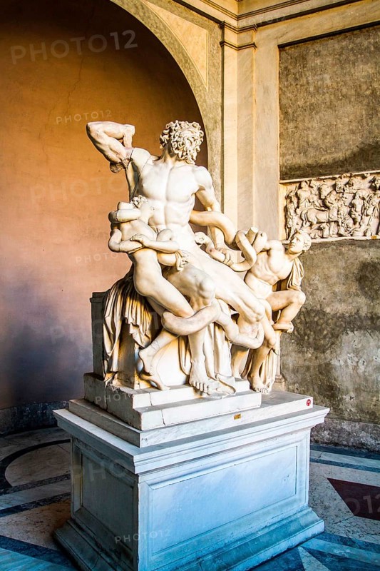 Sculpture Laocoön and His Sons, in Vatican Museum. Vatican City, Vatican City State. 28.12.2012